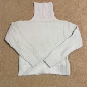 Fuzzy turtle neck sweater
